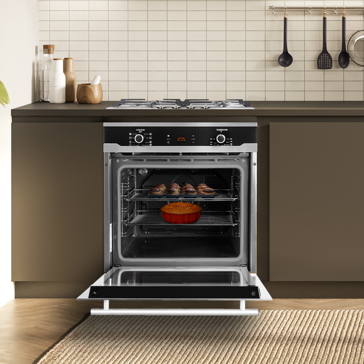 stainless steel range